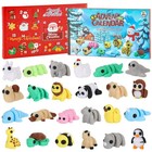Advent Calendar 2025 Mini 3D Printed Animals Set, 24 Days Christmas Countdown...