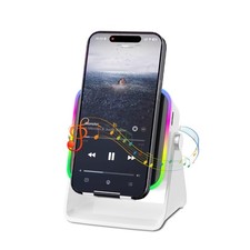 Wireless Induction Speaker 5-in-1 Bluetooth Speaker with Phone Holder, Surrou...