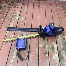 Kobalt KHT 240 Electric Hedge Trimmer, 24in Blade, 40V Battery And Charger