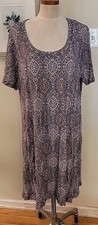 New PREMISE  Gray PAISLEY DRESS SIZE 3x $98