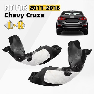 Pair Rear Inner Fender Liner For 2011-2016 Chevy Cruze Left+Right Side