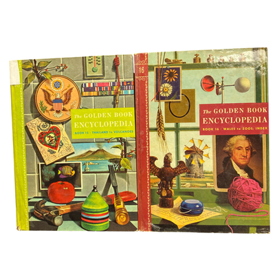 Vintage The Golden Book Encyclopedia, 1960 -1961 Volumes 1 - 16