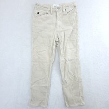 Kancan 90s Straight Stretch Corduroy Pants Women’s 28 Ivory Beige