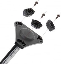 Set of 3 Replacement Screw-in Rubber Cane Tips Feet Suitable for Hurrycane