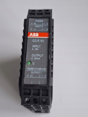 ABB CC-E V/I Signal Converter 0-10V to 4-20mA 1SVR011712R1700 24V DC Isolated