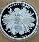 2025 Australian Native BLUE BANDED BEE 1 oz Silver Proof Hologram 1000 Mintage
