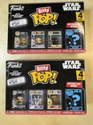 Two Funko, Bitty Pop Princess Leia, R2-D2, C-3PO, Jawa Star Wars 4 pack