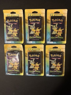 6-Pokemon Halloween Trick or Trade Packs w Each 30 cards+2 bonus items 192 Cards
