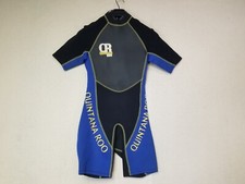 Quintana Roo QR Wetsuit Womens X-Small Black Long sleeve Shorty Black Blue