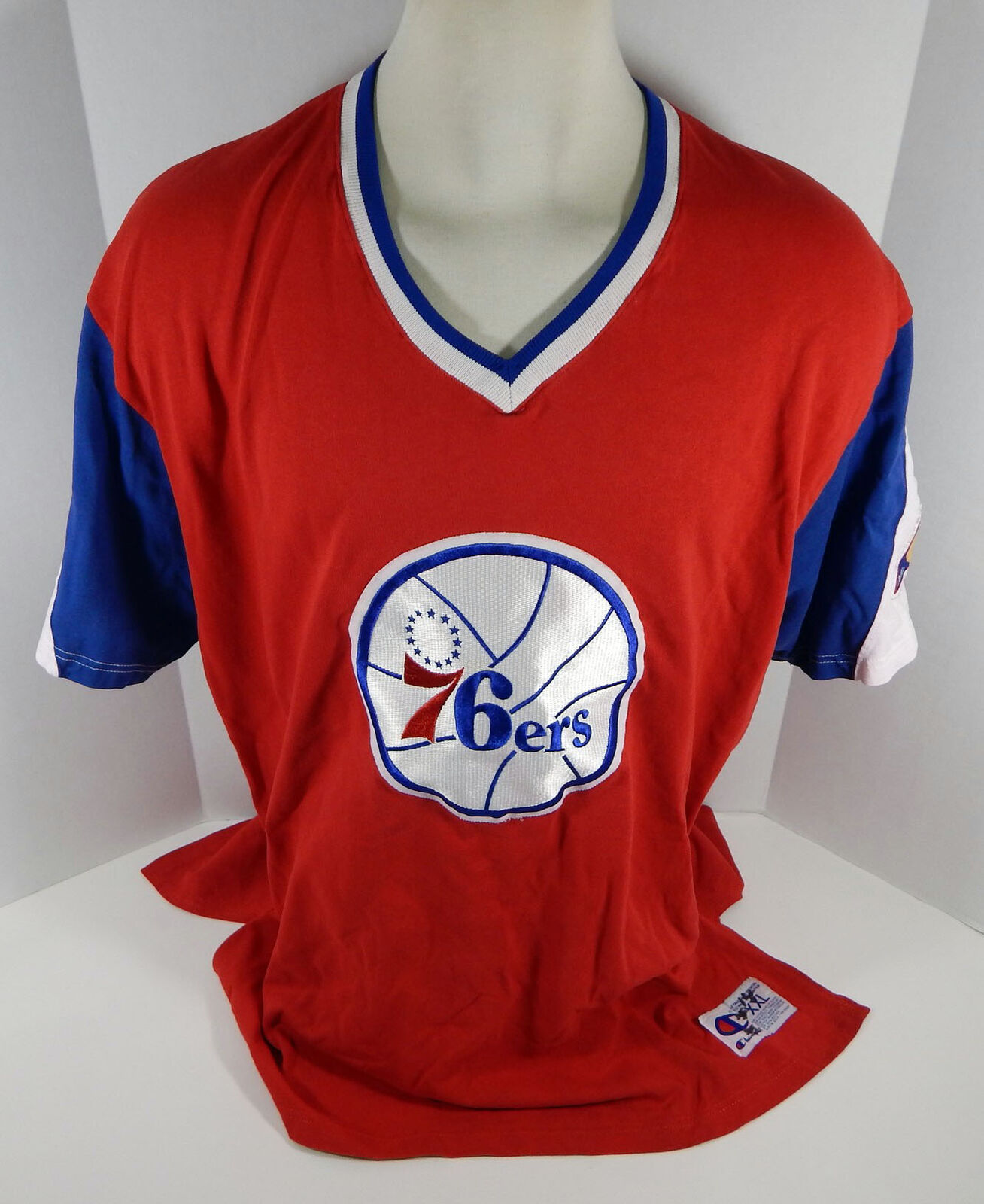 1996-97 Philadelphia 76ers Mark Hendrickson #14 Game Used Red Wa