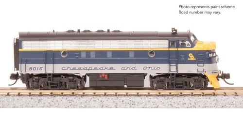 Broadway Limited 9203 N Scale F3 A-Unit C&O #8016 DCC Sound Paragon4 Diesel New - Picture 10 of 10