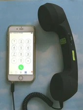 NEW COCO PHONE HANDSET "RETRO" COMPATABLE WITH CELL PHONE, 