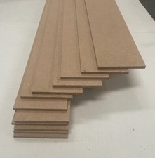 10x MDF Wall Panelling Strips 90mm(W) x 9mm(T) x 1220m(L) 10 PER Pack