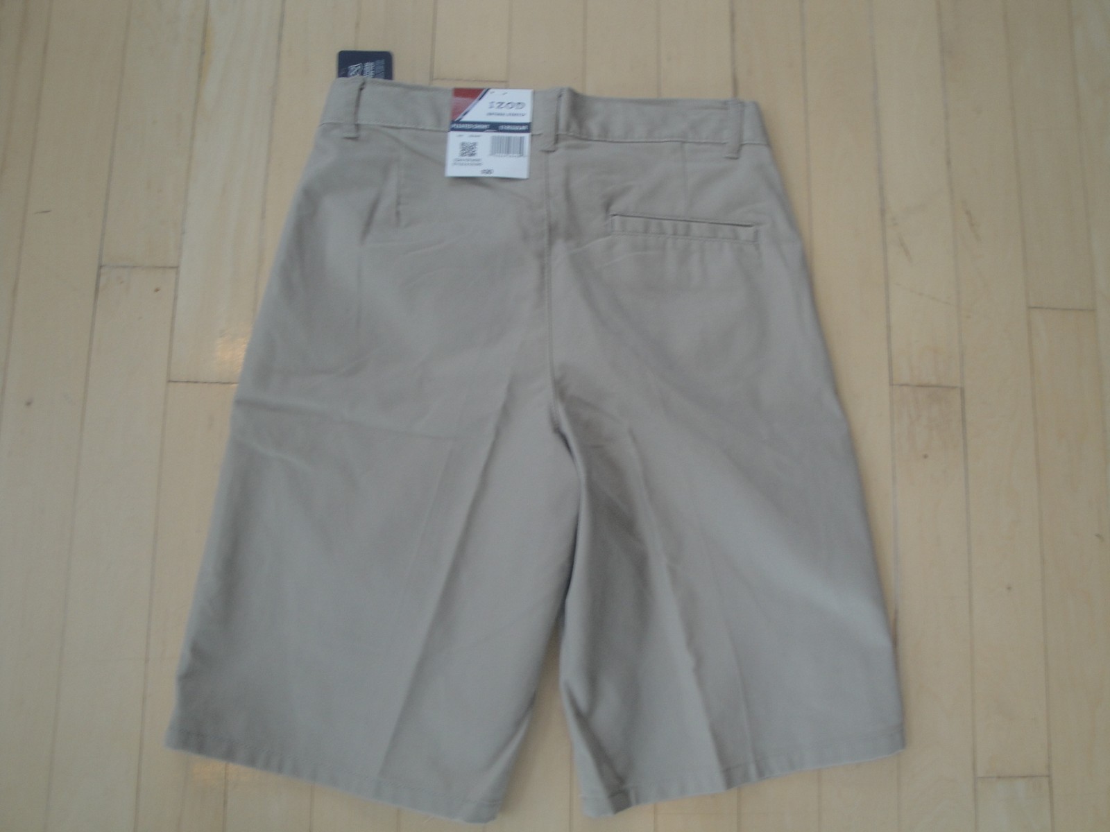 IZOD Men's Big & Tall Performance Plus Stretch Flat Front Pants Khaki
