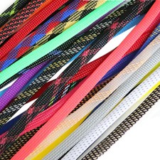 12-80mm PET Braided Expandable Cable Sleeving Wire Harness Wrap Sheath Flexible