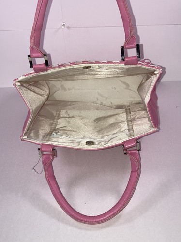 Hello Kitty Checkered Pink White Bag NWOT Vintage Sanrio Spring 2007 Collection - Picture 7 of 10