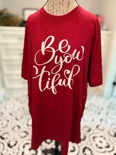 Bella Canvas Red Women’s Graphic Tee 2xl BeYouTiful