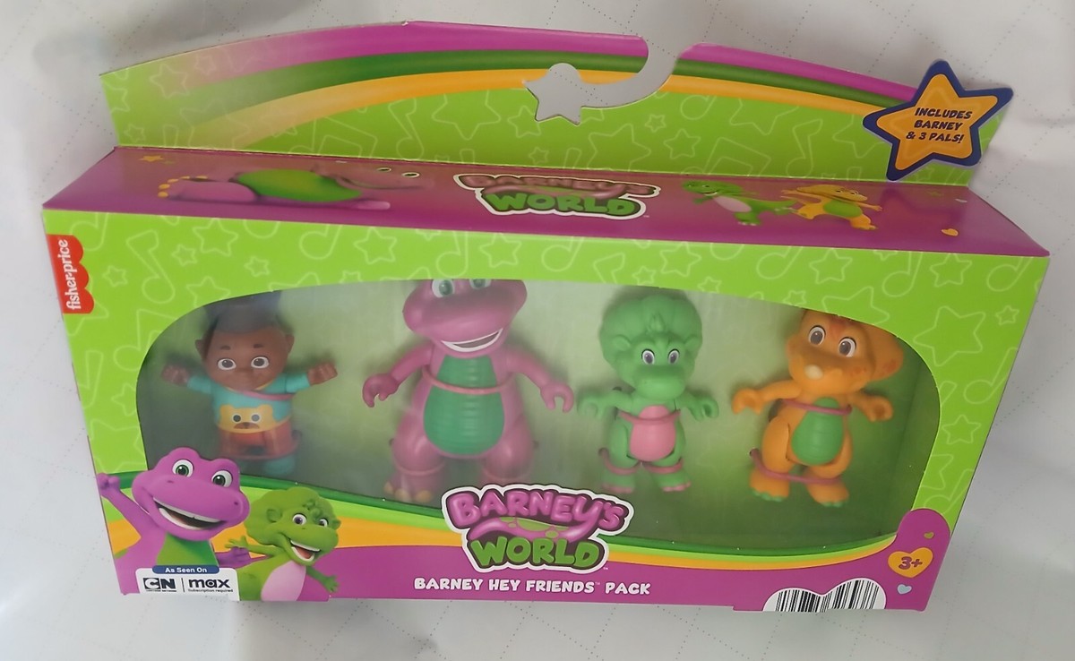 Fisher-Price Barney's World Barney Hey Friends Figurine NEW MINT