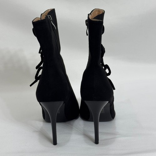 Journee Collection DEANDRA spitz zulaufender Reißverschluss hoher Absatz Stiefeletten schwarz Größe 9,5 - Bild 6 von 7