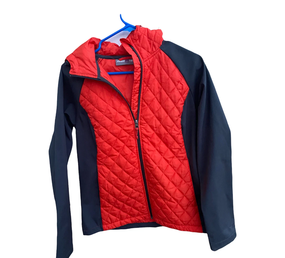FT Free Tech Women's Junior Jacket Hooded Water Resistant Long Sleeve Size  S 4-6 | eBay