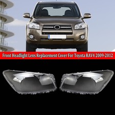 Headlight Glass Cover Lens for Toyota RAV4 2009-2012 Right Left
