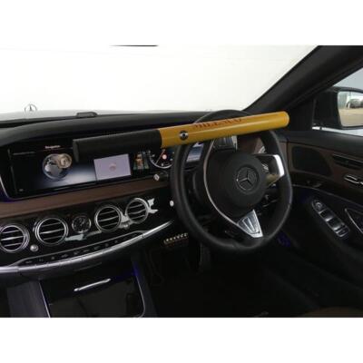 Bullock Excellence Car Lock Model W | Anti-Theft Steering Wheel Lock | Yellow, Made In Italy - View #9
