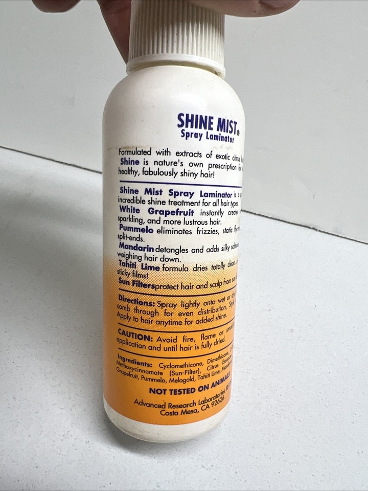 Schwarzkopf Citre Shine Mist Spray Laminator 3 oz VHTF Extremely Rare