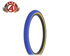 ALTALINE Bicycle TIRES  20" x 1.75" Blue/GUM COMP III STYLE SINGLE TIRE BMX