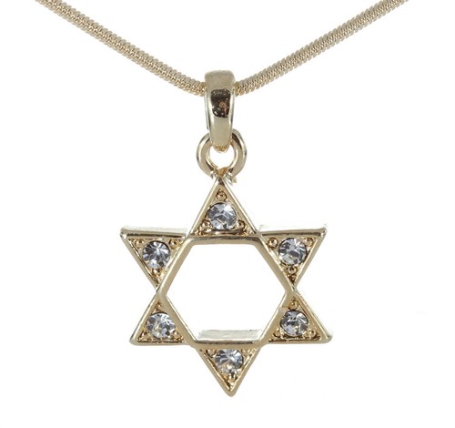 Ciondolo Stella di David Fortunato Ebraico Elegante Collana Potere Ciondolo Judaica Kabbalah - Foto 3 di 6
