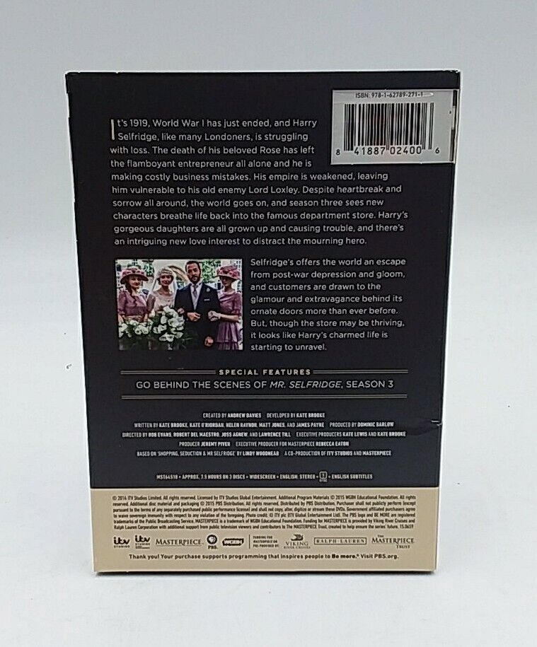 Mr. Selfridge - Season 3 DVD | eBay