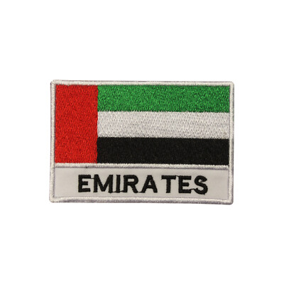 Emirate Länderflagge Aufnäher Bügelbild Patch Aufnäher Abzeichen bestickt Patch