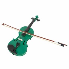 New 4/4 Acoustic Violin Bow Rosin With Case Green Color Accessories Music Gear