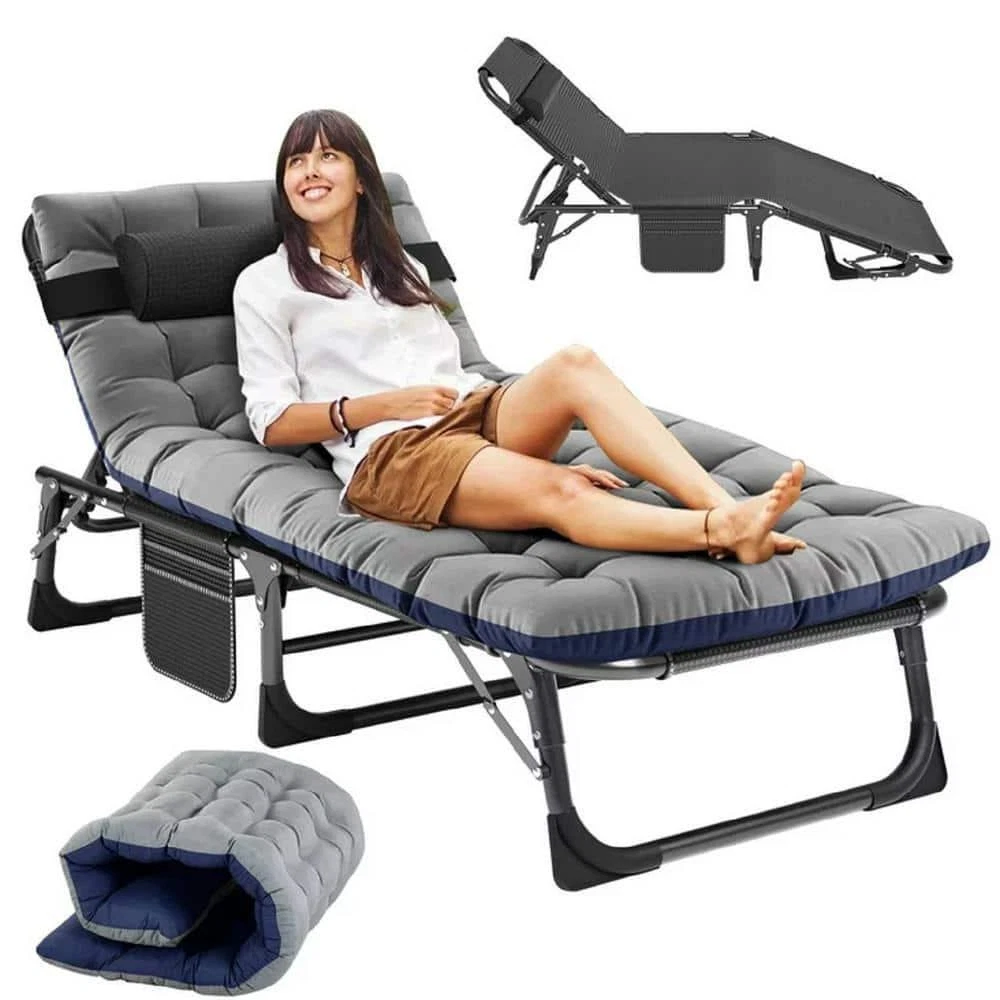 BOZTIY Zero Gravity Chair, Patio Folding Reclining Lounge Chair