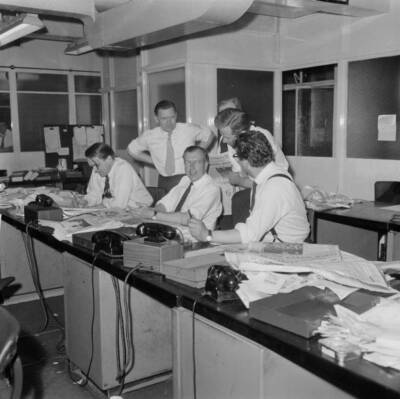 John Junor, editor in chief of the Sunday Express newspaper, pictu - Old Photo