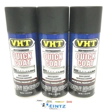 VHT SP510-3 PACK FLAT BLACK Quick Coat Enamel - 11 oz
