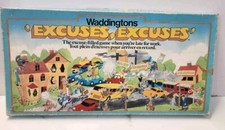 VINTAGE 1981 EXCUSES, EXCUSES WADDINGTONS Excuse Filled Board Game