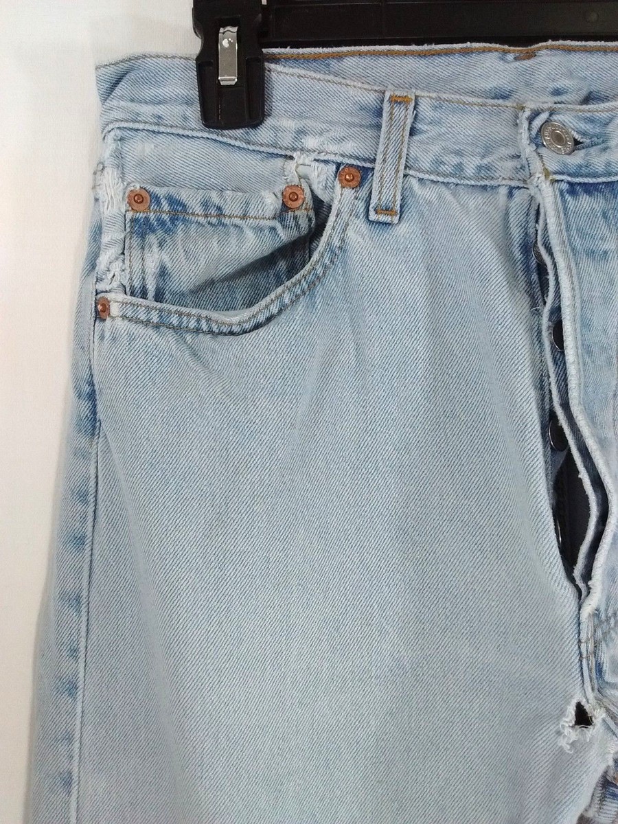 Vintage Levis Jeans 501 Mens W32 L34 Made in USA Button Fly Vintage Levis Jeans 501 Mens W32 L34 Made in USA Button Fly