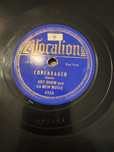 Schellack Platte: Art Shaw and his New Music - My Blue Heaven / Copenhagen - Bild 13 von 16