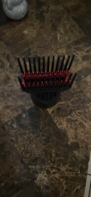 Red Blow Dyer Nozzle Detangling Comb Handle Less 