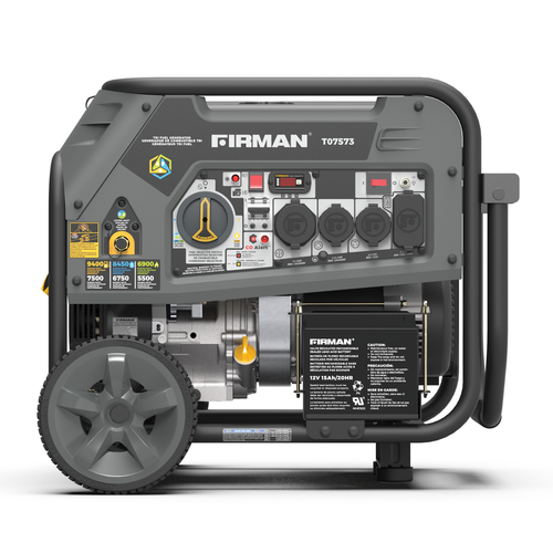 FIRMAN T07573F 9400/7500W Tri Fuel Electric Start Portable Generator 50A - Picture 1 of 10