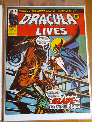 Dracula Lives #21 Mar 1975 Good/VGC 3.0 Reprints 1st App Blade