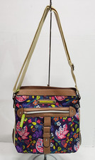 Lily Bloom colorful floral/botanical crossbody/shoulder bag w/adjustable strap