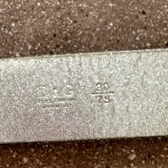 Dolce & Gabbana 00s черный из натуральной кожи эмали логотип пряжка блестящий ремень - Изображение 3 из 4