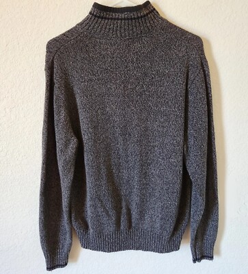 トップス geoffrey beene knit Geoffrey Beene Mens Sweater Large 1/4 Zip Pullover Mock Neck