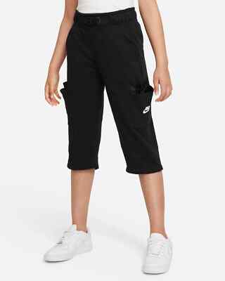 Nike Sportswear Cargohose Kinder Mädchen DA1399-010 Hose Shorts Bermuda Neu XS