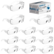 Safety Glasses Over Eyeglasses with Anti-Fog and Scratch Resistant ANSI Z87 S...