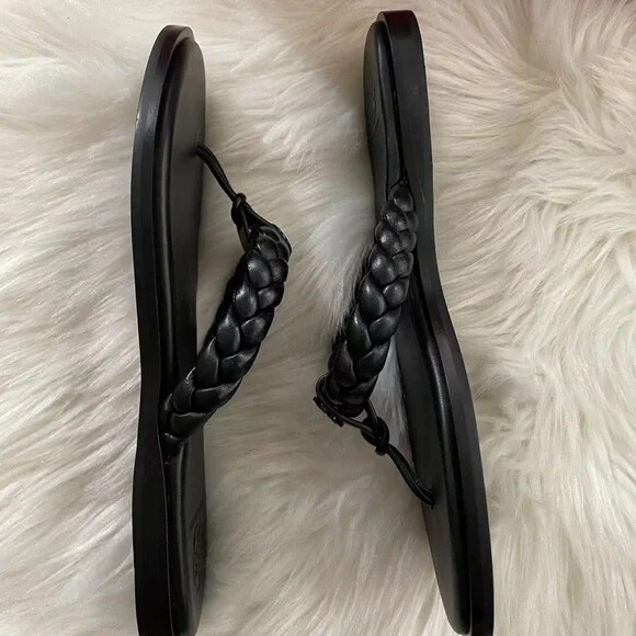 Tory Burch Braided Benton Leather Thong Sandal | eBay
