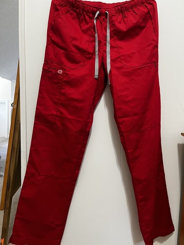 Strictly scrubs M topChristmas donuts red Wonder Wink stretch S Pants See Despt - Picture 4 of 7