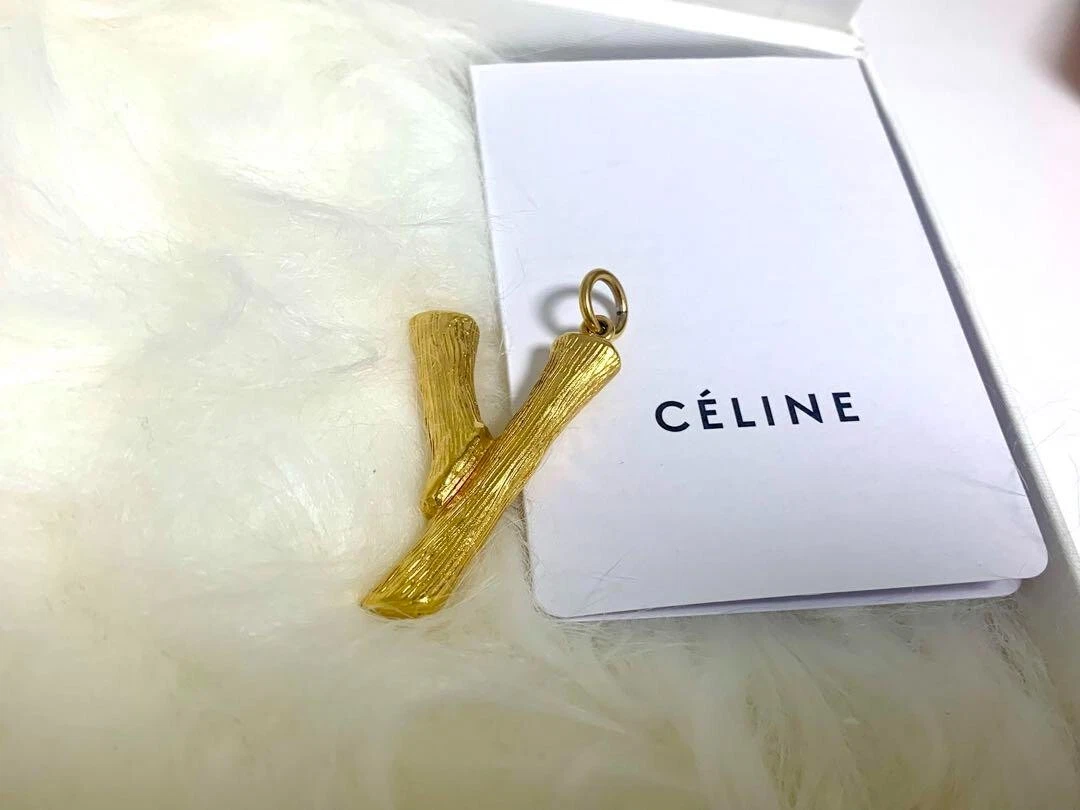 Celine alphabet store necklace ebay