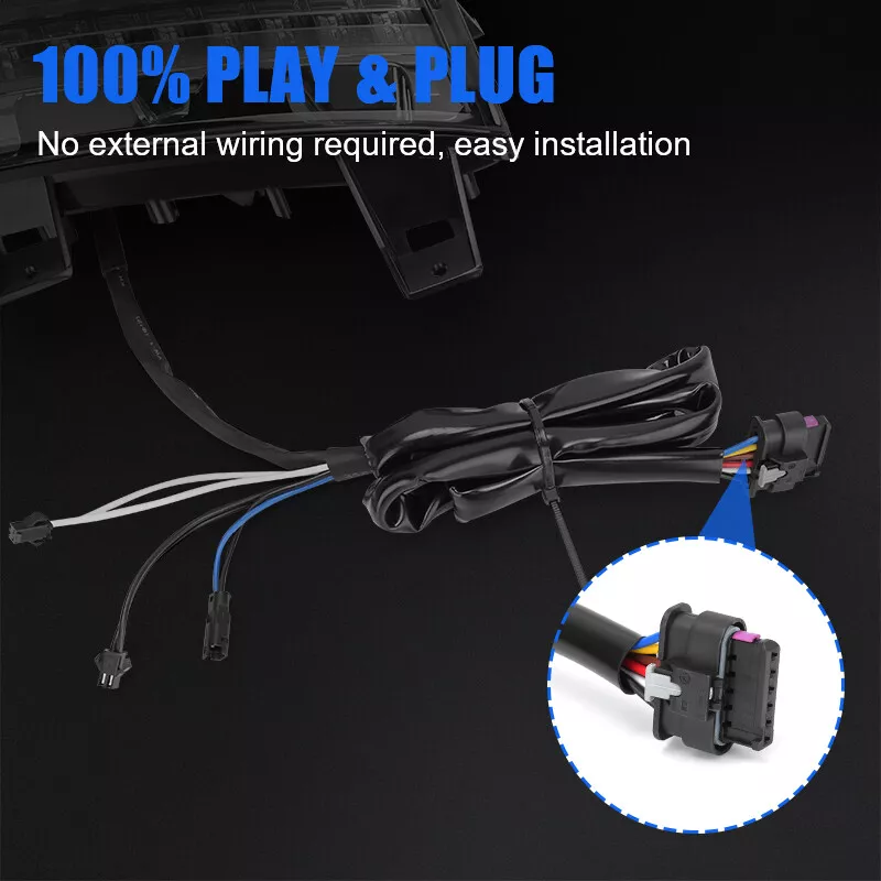 Sequential LED Turn Signal Lights For Jeep Wrangler JL 18-23 & Gladiator JT 20+ - Изображение 3 из 4